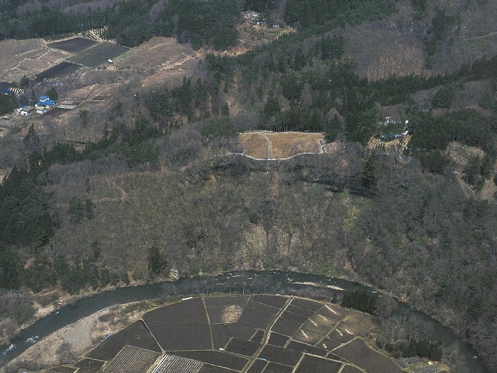 上空から見た姉帯城