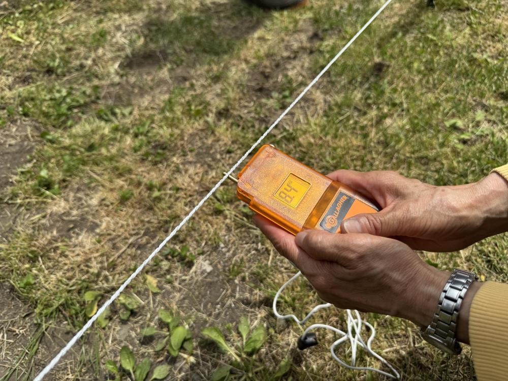 電圧チェッカーによる確認